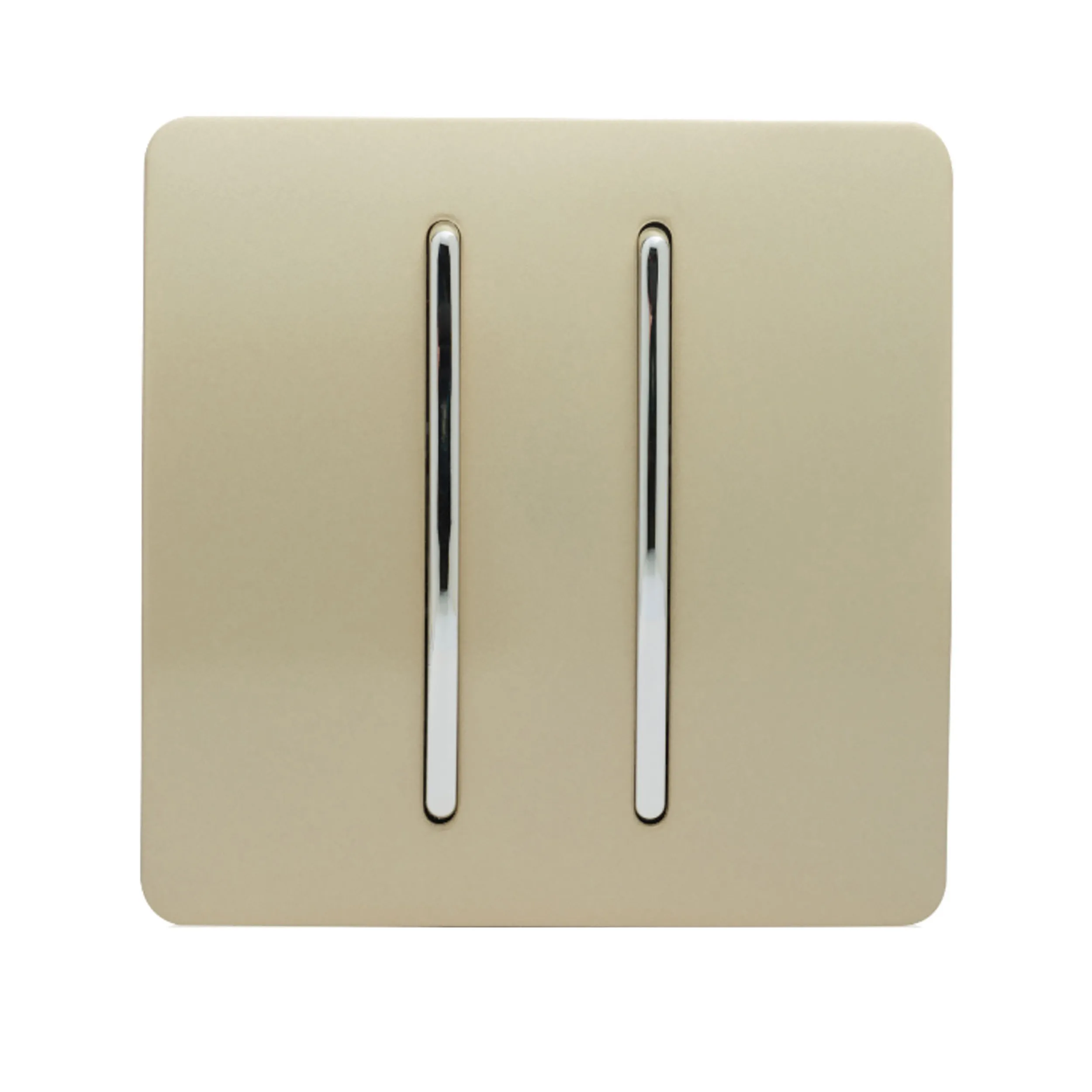 ART-SSR2GO  2 Gang Retractive Home Auto.Switch Champagne Gold
